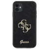 Guess GUHCN61HG4SGK tok iPhone 11  - fekete Glitter Script Big 4G tok thumbnail
