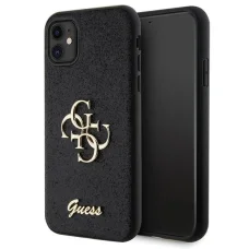 Guess GUHCN61HG4SGK tok iPhone 11  - fekete Glitter Script Big 4G tok