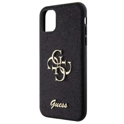 Guess GUHCN61HG4SGK tok iPhone 11  - fekete Glitter Script Big 4G tok - 6