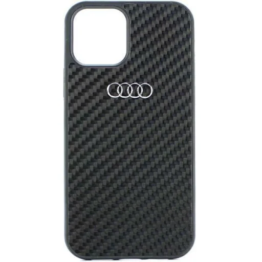  iPhone 11  6.1" fekete/fekete Audi Carbon Fiber tok AU-TPUPCIP11-R8/D2-BK - 2