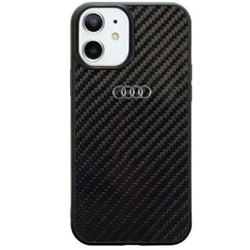  iPhone 11  6.1" fekete/fekete Audi Carbon Fiber tok AU-TPUPCIP11-R8/D2-BK - 1