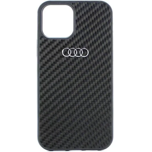  iPhone 12/12 Pro 6.1" fekete/fekete Audi Carbon Fiber keménytok AU-TPUPCIP12P-R8/D2-BK tok - 4