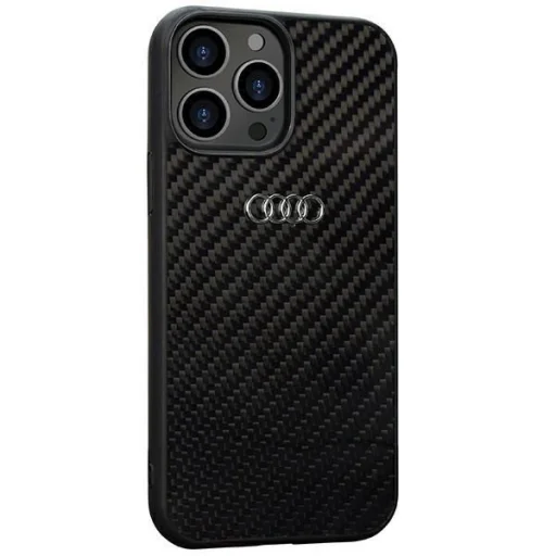  iPhone 13 Pro Max 6.7" fekete/fekete Audi Carbon Fiber tok - 2