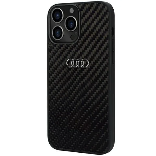  iPhone 13 Pro Max 6.7" fekete/fekete Audi Carbon Fiber tok - 3