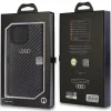  iPhone 14 Pro 6.1" fekete/fekete Audi Carbon Fiber kemény tok AU-TPUPCIP14P-R8/D2-BK tok thumbnail