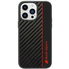  Apple iPhone 14 Pro 6.1" fekete/fekete Audi Carbon Fiber Stripe kemény tok