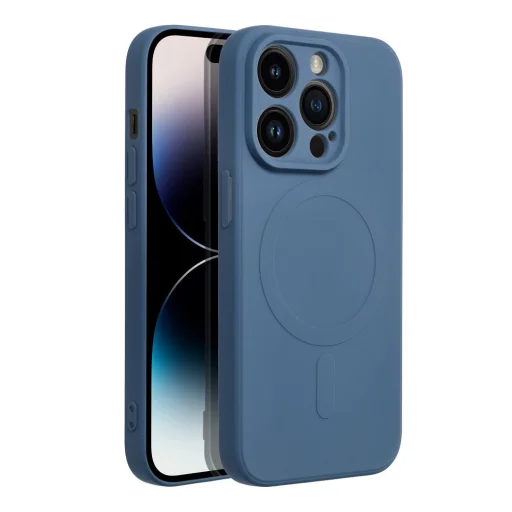SILICONE MAG COVER tok, kompatibilis MagSafe-fel az IPHONE 14 Pro-hoz, kék - 7