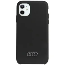  iPhone 11 Fekete/Fekete Audi 6.1" szilikon tok keménytok AU-LSRIP11-Q3/D1-BK