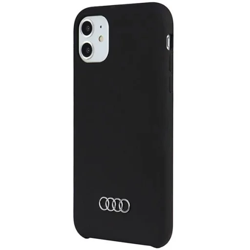  iPhone 11 Fekete/Fekete Audi 6.1" szilikon tok keménytok AU-LSRIP11-Q3/D1-BK - 3