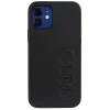  iPhone 12/12 Pro 6.1" fekete/fekete Audi Szintetikus Bőr keménytok AU-TPUPCIP12P-TT/D1-BK - 1