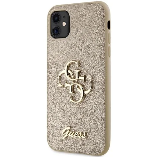 Guess GUHCN61HG4SGD tok iPhone 11 / Xr - arany Glitter Script Big 4G tok - 2