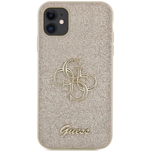 Guess GUHCN61HG4SGD tok iPhone 11 / Xr - arany Glitter Script Big 4G tok - 3