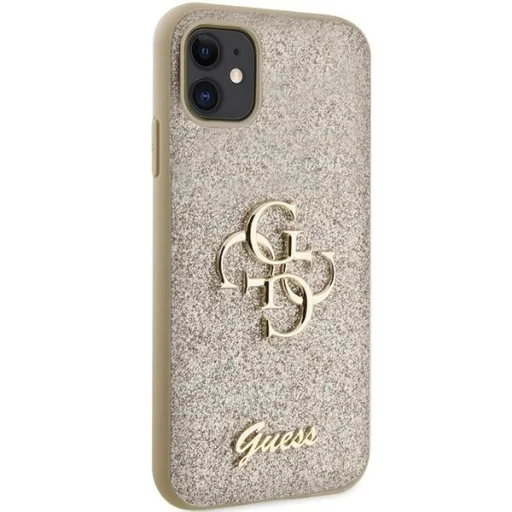 Guess GUHCN61HG4SGD tok iPhone 11 / Xr - arany Glitter Script Big 4G tok - 4