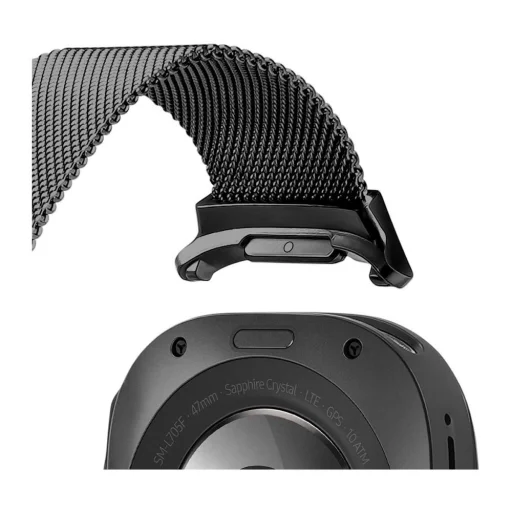 DUX DUCIS Milanese rozsdamentes acél mágneses szíj 47 mm fekete - 6