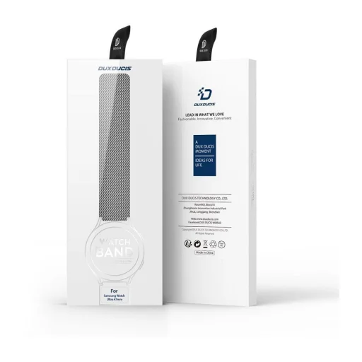 DUX DUCIS Milanese rozsdamentes acél mágneses szíj 47 mm ezüst - 3