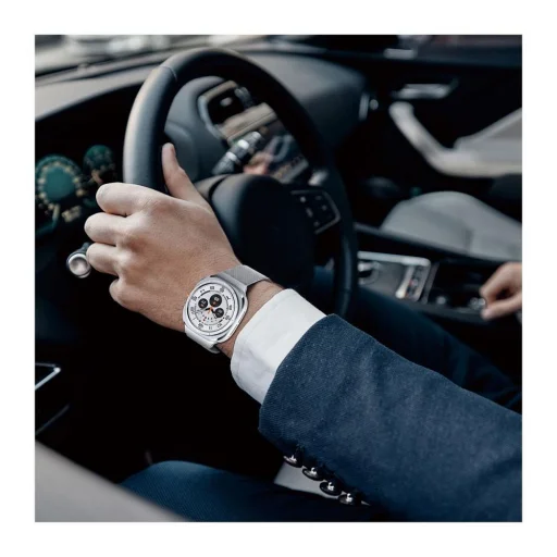 DUX DUCIS Milanese rozsdamentes acél mágneses szíj 47 mm ezüst - 4