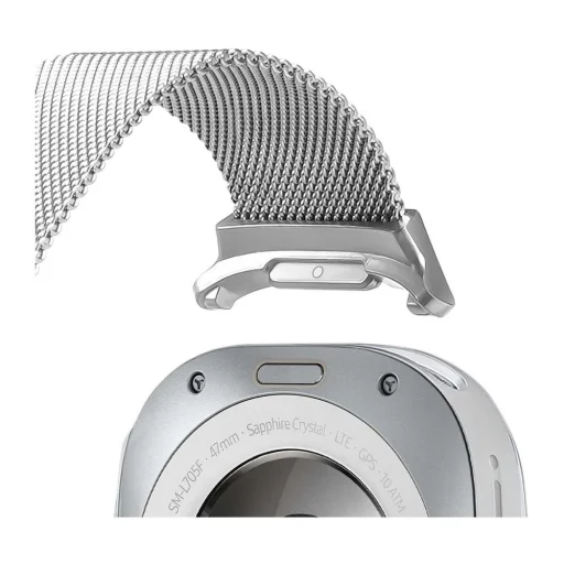 DUX DUCIS Milanese rozsdamentes acél mágneses szíj 47 mm ezüst - 5