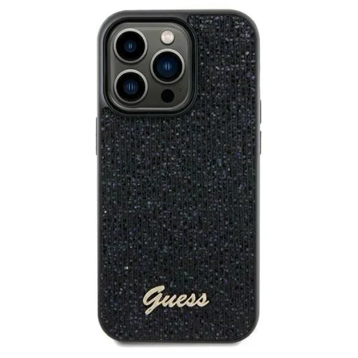 Guess Disco Metal Script tok iPhone 12/12 Pro - fekete - 3