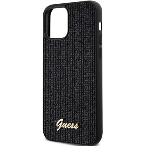 Guess Disco Metal Script tok iPhone 12/12 Pro - fekete - 6