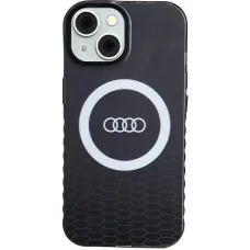  iPhone 15 Fekete Audi IML Big Logo MagSafe tok