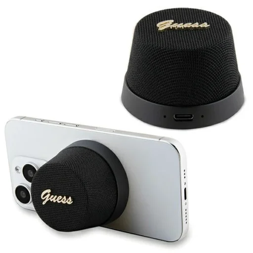 Guess Magnetic Script Metal Bluetooth hangszóró - fekete - 1