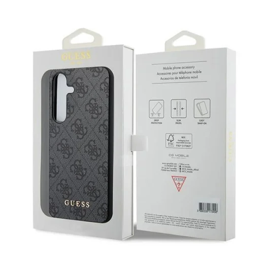 Guess 4G Metal Gold Logo tok Samsung Galaxy S24 - fekete - 8