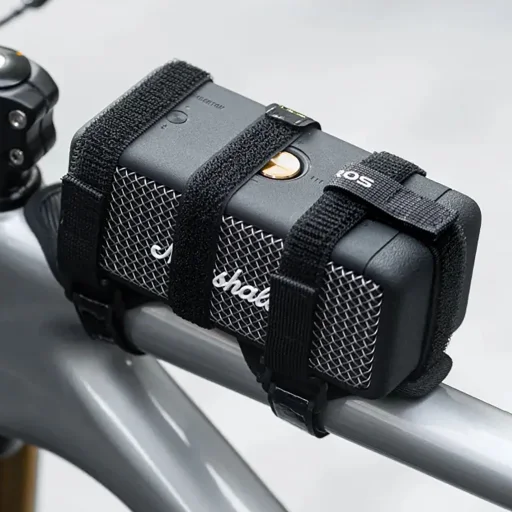 Rockbros 50210064001 biciklis pánt tépőzárral Bluetooth hangszóróhoz vagy kulacshoz - fekete - 5