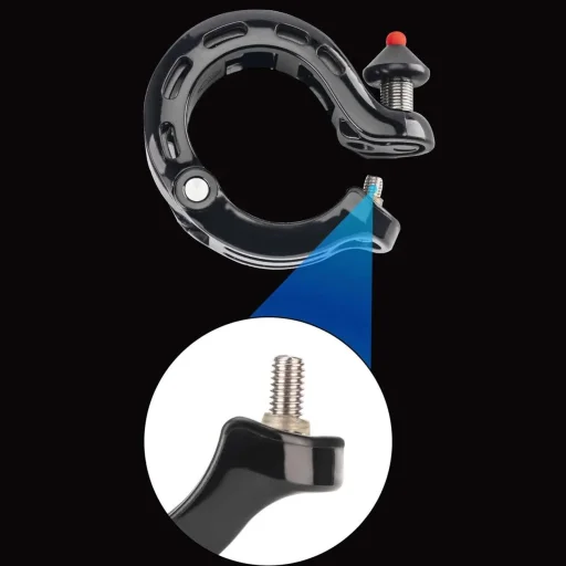 Rockbros 34210028001 Q-alakú biciklicsengő - fekete - 7