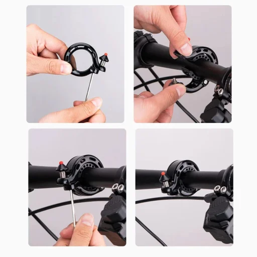 Rockbros 34210028001 Q-alakú biciklicsengő - fekete - 8