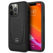 Mercedes MEHCP15XARMBK iPhone 15 Pro Max 6.7" fekete/fekete keménytok bőr Urban tok