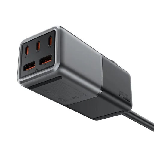 Acefast Z2 GaN 75W PD asztali töltő 3x USB-C 2x USB-A - fekete és szürke - 2