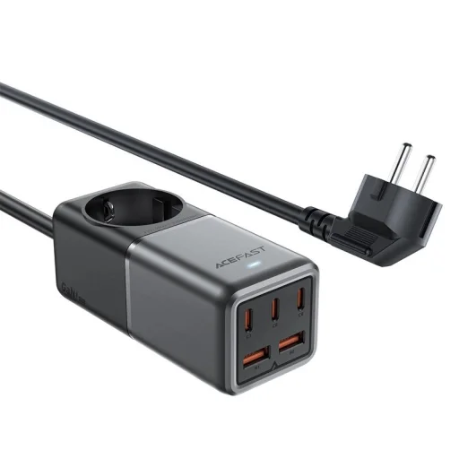 Acefast Z2 GaN 75W PD asztali töltő 3x USB-C 2x USB-A - fekete és szürke - 1