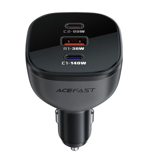 Acefast B14 autós töltő 165W 2x USB-C 1x USB-A - fekete - 5