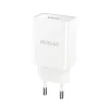 Dudao A4EU USB-A 2.1A hálózati töltő adapter - fehér + USB-A - USB-C kábel thumbnail
