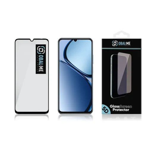 OBAL:ME 5D üvegfólia Realme C63 fekete - 3