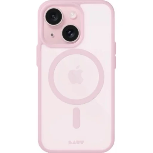 LAUT Huex Protect tok MagSafe-fel iPhone 14 Plus / 15 Plus - rózsaszín tok - 1