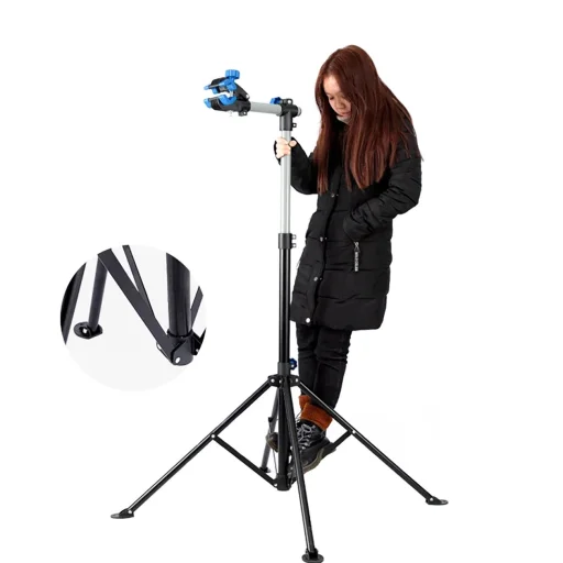 Rockbros MP-02 kerékpártartó szervíz állvány gombokkal - fekete - 5