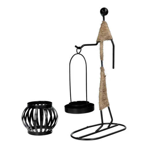 Decorative metal candlestick ART DECO Africa model A IALC-1 - 2