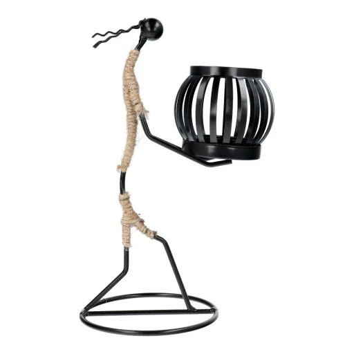 Dekoratív fémből készült gyertyatartó ART DECO Afrika modell H IALC-2 - 1