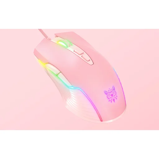 ONIKUMA CW905 pink gamer egér - 3