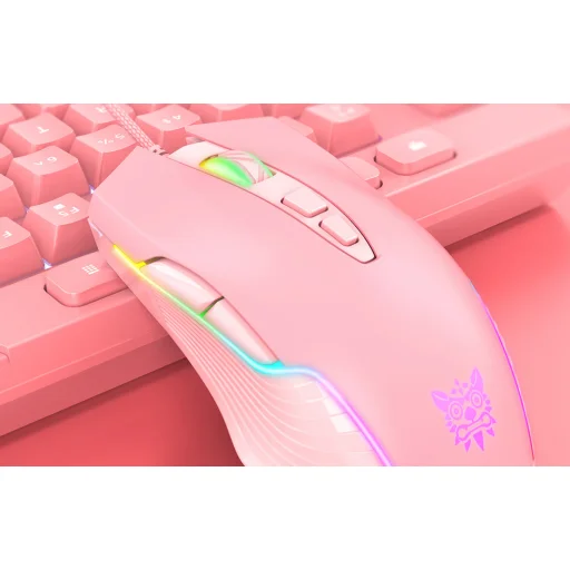 ONIKUMA CW905 pink gamer egér - 4