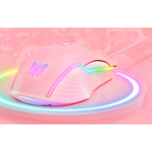 ONIKUMA CW905 pink gamer egér - 6