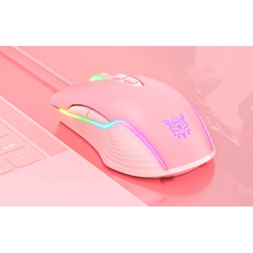 ONIKUMA CW905 pink gamer egér - 7