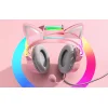 Gaming fejhallgató ONIKUMA X15Pro Rózsaszín Macska Fülek thumbnail