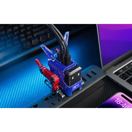 GravaStar Alpha65 65W GaN Gyors Töltő - Harc Sújtotta Verzió Kék - 8