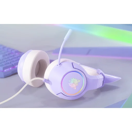 ONIKUMA K9 Gaming fejhallgató Lila - 9