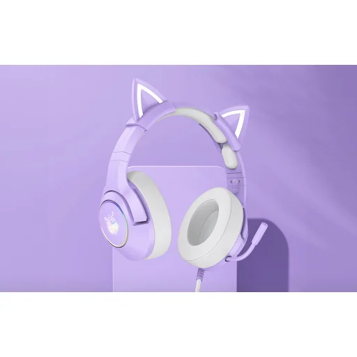 ONIKUMA K9 Gaming fejhallgató Lila - 6