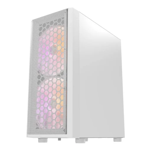 Számítógép ház Darkflash DK360 (fehér) + 4 aRGB ventilátor - 7