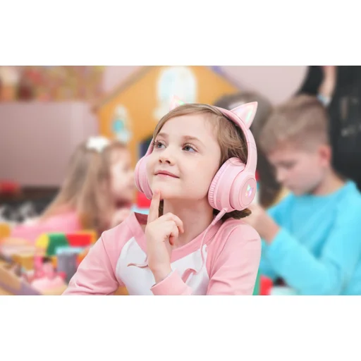 ONIKUMA B90 Pink gamer fejhallgató - 6