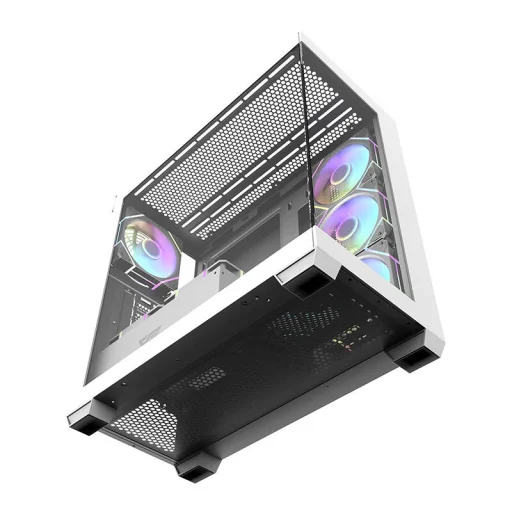 Számítógép ház Darkflash DS900 (fehér) + 7 ARGB ventilátor - 8